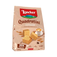 GALLETITA WAFER LOACKER QUADRATINI CAPPUCCINO 220GR