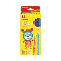 LÁPIS DE COR KEYROAD COLOUR PENCILS ERASABLE KR971453 12 UNIDADES