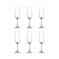 SET DE COPAS PARA CHAMPÁN BOHEMIA TORI TITANIUM 210ML 6 PIEZAS