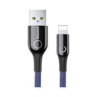 CABLE BASEUS CALCD-03 USB-A A LIGHTNING 1M AZUL