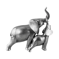 FIGURA DECORATIVA DE ELEFANTE CONCEPTS 437-4910553 22 CM PLATA