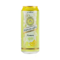 CERVEZA ZAHRINGER RADLER LEMON SIN ALCOHOL 500ML