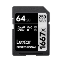 MEMORIA SD LEXAR PROFESSIONAL LSD64GCBNA 64GB 250-120MB