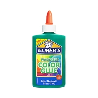 COLA LÍQUIDA ELMER'S WASHABLE COLOR GLUE 2086197 VERDE OPACO 147ML