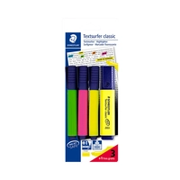 MARCADOR STAEDTLER TEXTSURFER CLASSIC INK·JET SAFE 364 A BK4D 3 + 1 UNIDADES