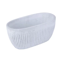 VASO DE CERÂMICA KPM 033449 26 X 12 CM BRANCO