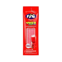 GOMITAS FINI REGALIZ TUBES FRESA Y NATA ÁCIDO 15GR