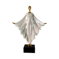 FIGURA DECORATIVA DE BAILARINA CONCEPTS 437-4911425 BLANCO - DORADO