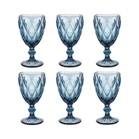 SET DE COPAS PARA VINO CV-318 330ML AZUL 6 PIEZAS