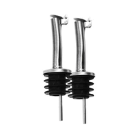 SET DE TAPONES PARA VINO LUXOR LX-608726D NEGRO - PLATA 2 PIEZAS