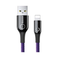 CABLE BASEUS CALCD-05 USB-A A LIGHTNING 1M MORADO