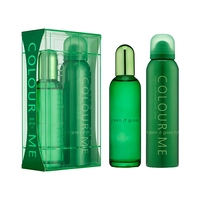 KIT PERFUME COLOUR ME GREEN EDP 100ML + BODY