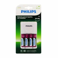 CARGADOR PHILIPS SCB2445NB INCLUYE CUATRO PILAS AA / 2450MAH - BIVOLT