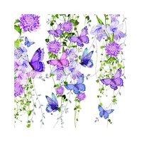 SERVILLETAS DE PAPEL PPD BUTTERFLY SPLASH 1333254 33 X 33 CM 20 UNIDADES