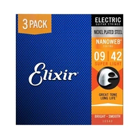 CUERDA GUITARRA ELIXIR EX16540 NANOWEB DE 3 PACK