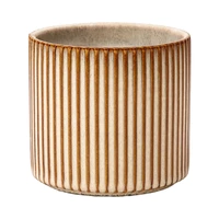 VASO DE CERÂMICA KPM 038388 13.5 X 13 CM CREME - MARROM